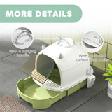 ZUN Cat Litter Box、Cat Litter Box Enclosure 48783239