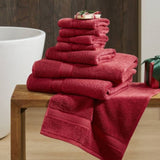 Ultra-Soft 100% Cotton Absorbent Towel Set 8-Piece B035P294491