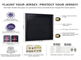 Shirt Display Frame With UV Resistant Acrylic and Hanger, Wall Mounted Baseball Basketball Football 20453912