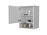White Medicine Cabinet with One Door B062P252169