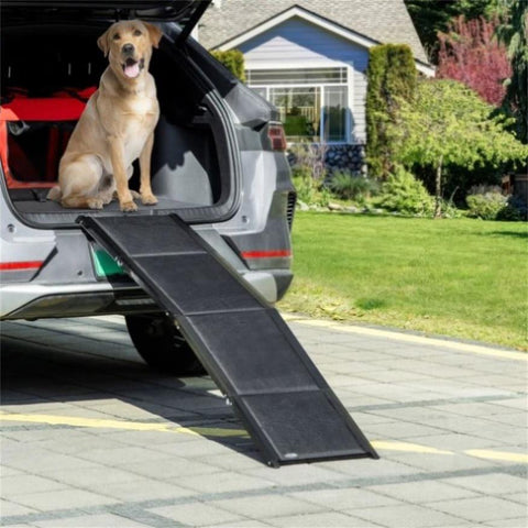 ZUN 62" Foldable pet ramp for cars and trucks 10835168