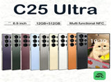 C25 Ultra Unlocked Phone, 5G 12512GB Smartphone ,6900mAh,6.9" HD Screen,Android 14 Cell 34821747