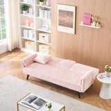 Minimalist style, straight-line corduroy sofa suitable for sitting and lying in the living room and W1658P251971