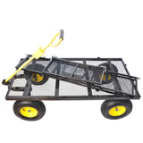BIG Wagon Cart Garden cart trucks make it easier to transport firewood YellowBlack Maximum static W227106089