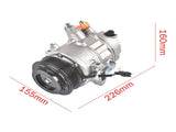 A/C Compressor & Clutch 12V Replacement for Ford Fusion SE L4 1.5L 1.6L 2013-2020 DG9Z19703B 84382431