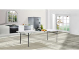 6 Foot Bi-Fold Plastic Folding Table, White 64108355