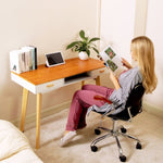 ZUN Wooden Writing Desk for Office,Solid Wood Computer Table for Home ,Simple Style,Study Table with W76056847