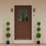 2pcs green 115cm three-ball boxwood PVC artificial tree 36565273