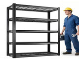 Heavy Duty Garage Shelving 2200 LBS 4 Tier Storage Shelves Adjustable Industrial Metal Wire Shelf 15428417