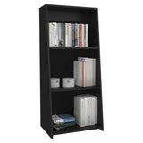 Note 47" Tall Three-Tier Ladder Bookcase Black B070P254755