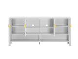 55.1'' Storage Sideboard with 4-Doors,Multi Functional Buffet with Open Shelf and 2-Tiers N711P345165K