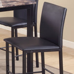 ZUN Citico Metal Counter Height Dining Chairs with Black Metal Frame, Set of 4 T2574P164811