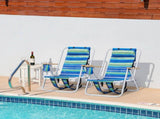 Folding Beach Chair Set of 2 for Adults, 4 Position Portable Backpack Foldable 58603294
