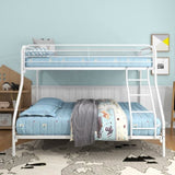 Twin-Over-Full Metal Bunk Bed, Heavy Duty Bunk Bed,Easy Assembly with Enhanced Upper-Level W840140153