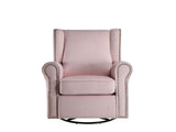 Tamaki Pink Fabric Glider Chair with Swivel B2726P242562