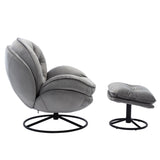 Accent chair TV Chair Living room Chair Grey with ottoman W676P232257