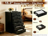 () 6-Drawer Particleboard Chest with Melamine Finish Drawer Dresser 28505962