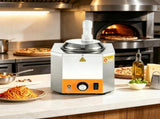 2.4L Electric Cheese Dispenser with Pump, Commercial Fudge Warmer, Plastic Pump Dispenser for 33033361