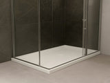 CONDRIS 60" x 36" Shower Base, Rectangular Acrylic Shower Pan with Slip-Resistant Floor, Center T5923P495205