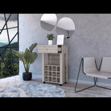 Ambler 1-Drawer 12-Bottle Wine Cabinet Light Grey B06279975