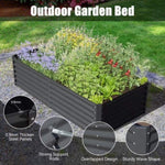 ZUN 6x3x1.5ft Galvanized Raised Garden Bed, Outdoor Planter Garden Boxes Large Metal Planter Box for W1859P197913