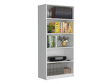 Vinton 4-Tier Bookcase with Modern Storage for Books and Decor, White B097P167418