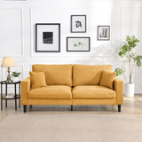 74" High Resilience three seater Sofa, Wooden Frame 3 Seat Sofa, Comfy , Modern Upholstered Sofa, W311P221215