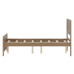 ZUN Wood Platform Bed Frame with Headboard, Mattress Foundation with Wood Slat Support, No Box Spring 71677590