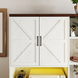 71'' Farmhouse Kitchen Pantry Sideboard with Cabinet and Drawer, Multifunctional Kitchen Buffet with W2557P294895