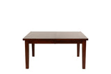 Dining Table Rectangle Table w Leaf 1pc Table Only Rubber wood Antique Walnut Wood Finish B011P207136