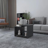 Black Coffee Table with Open Storage B062P290254