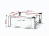 27" Wide Laundry Pedestal for Washer & Dryer, 14.4" Height 660 lbs Capacity Base Stand, Heavy Duty 51886419