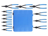 12 PC Versatile Retaining Snap Ring Pliers set Heavy Duty Fixed Tip 0&deg 45&deg 90&deg 91978648