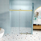 56" - 60" W x 76" H Frameless Soft-closing Single Sliding Shower Door, 1/4" Tempered Glass W1573P203105