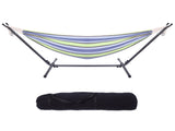 Portable Outdoor Polyester Hammock Set Green 38012549