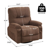 ZUN Recliner chair,360 degree rotating swing single sofa chair, equipped with soft cushion and backrest, W1521P265838