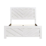 Contemporary White Finish Full Size Panel Bed Wooden Bedroom Furniture 1pc, Bed in a Box B011P250484
