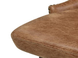 Holmes Tufted High-Back 360 Swivel Counter-Height Barstool, Tan Brown Faux Leather B2719P238380