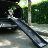 Portable Foldable Pet Ramp Climbing Ladder Suitable for Off-road Vehicle Trucks - Black W2181P145853