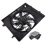 ZUN Radiator Condenser Fan Assembly 253802T500 for Hyundai Sonata Kia Optima 2.4L l4 45542614