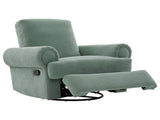 Manual Recliner Sofa Swivel Recliner Rocker Chair with Adjustable Backrest for Living Room, Bedroom, N763P330954F