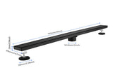 30 Inch Linear Shower Drain with 2-in-1 Flat & Tile Insert Removable Cover, 304 Stainless Steel with 76903486