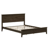 Modern Solid Wood Queen Size Platform Bed with Sturdy Wooden Slats Support,No Box Spring Needed, N701P301000E