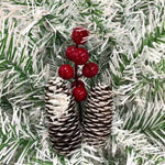 ZUN Pre-lit Xmas Tree Artificial Christmas 4-Piece Set,Garland, Wreath and Set of 2 Entrance Trees X-mas 90795764