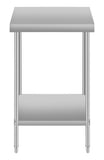 24''*24 Commercial Work Table for Restaurant and Home Stainless Steel Kitchen Prep Table with Under W3167P303035