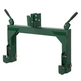3 Pt Quick Hitch Adapter For Category 1 & 2 W/ Adjustable Bolt Tractor 3000lb,Green 72514488