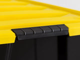 94 Qt. Plastic Storage Bins with Lids, Stackable Storage Containers, Totes, 3 Pack 12112222