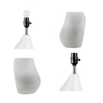 ZUN Asymmetrical Ceramic Table Lamp Grey See below B035P264543