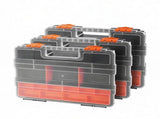 3-Pack 21-Compartment Small Parts Organizer, Removable Dividers,for Nuts, Bolts, Screws & Nails 45929600