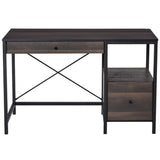 ZUN Computer Desk/ Office Writing Desk - Walnut Brown （Prohibited by WalMart） 68486698